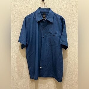 Men's Blue Casual Button Down Shirt